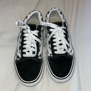 Checkered Platform Vans